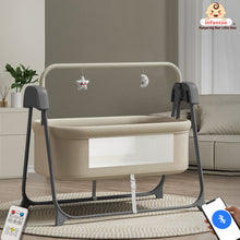 Smart Electric Baby Cradle Swing with Bluetooth Music, Remote & 5-Speed Timer – Safe Sleep Bassinet for Newborns to 12 Months