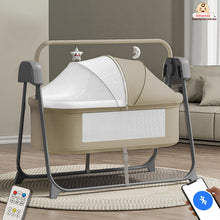Smart Electric Baby Cradle Swing with Bluetooth Music, Remote & 5-Speed Timer – Safe Sleep Bassinet for Newborns to 12 Months