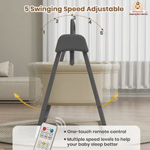 Smart Electric Baby Cradle Swing with Bluetooth Music, Remote & 5-Speed Timer – Safe Sleep Bassinet for Newborns to 12 Months