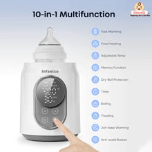Infantso 10-in-1 Baby Bottle & Food Warmer, Fast Milk Warming, Baby Food Heating, Steam Sterilizer, Gentle Thawing & Defrosting, Adjustable Temperature, 24H Keep Warm, Timer & Anti-Scald Basket