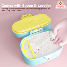 Infantso Feed Ease 2in1 Baby Milk Powder & Food Container (SMALL) – Bear Design | BPA-Free, Leak-Proof, Travel-Friendly with Spoon & Fork, Baby Essential Food Storage Box, Baby Milk Powder Box, Cute Bear Snack Box