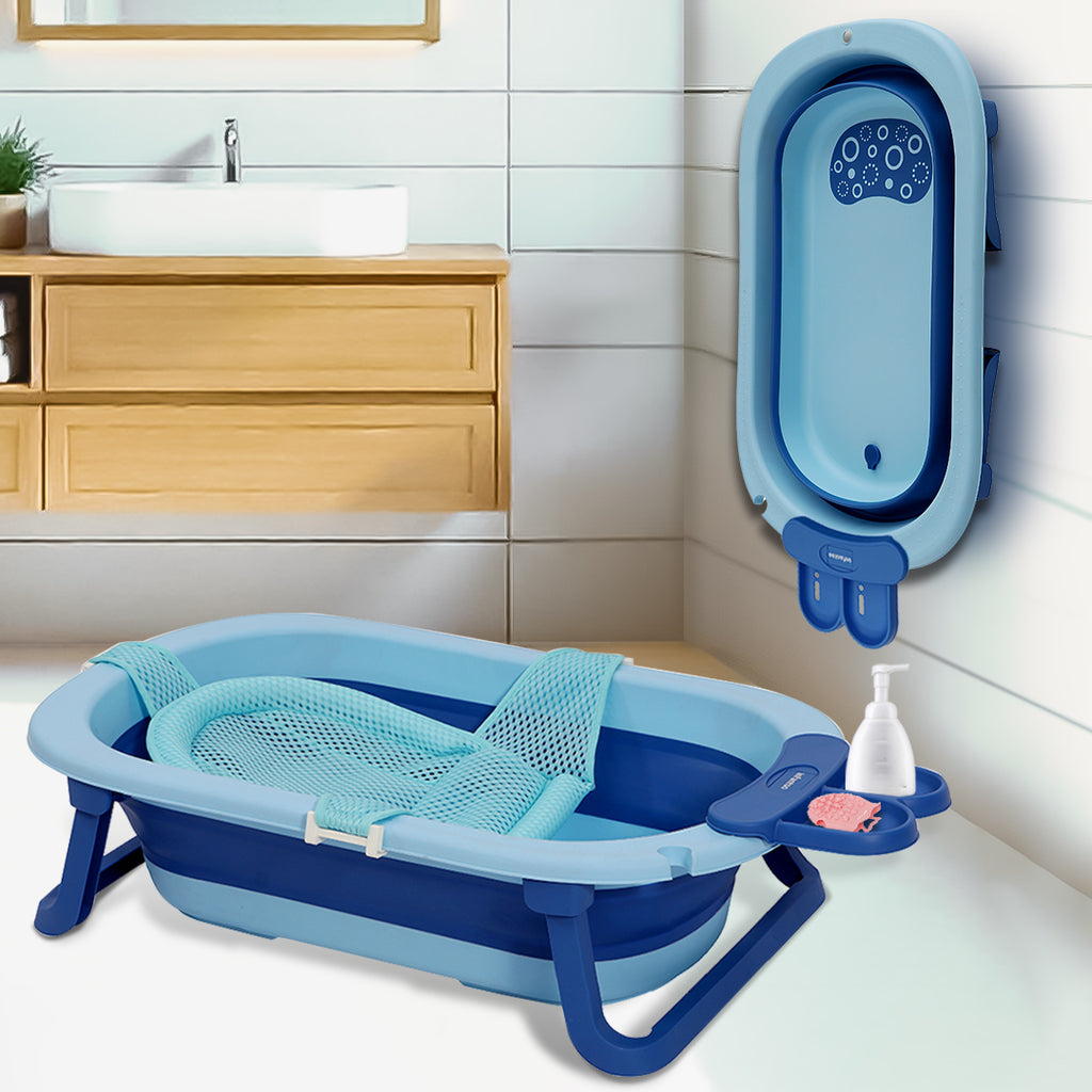 Baby Bather Silicone Baby Bath Tub Anti-Slip Foldable Silicone