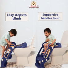 Potty Toilet Training Seat with Ladder with Step Stool for Baby Kids & Splash Guard Age: 18 months to 60 months