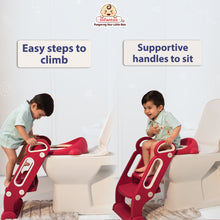 Potty Toilet Training Seat with Ladder with Step Stool for Baby Kids & Splash Guard Age: 18 months to 60 months
