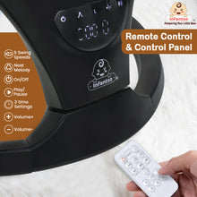 Infantso Automatic Baby Swing – 5-Speed Electric Cradle with Bluetooth Music, Remote Control, Timer & Safety Lock for 0 to 2 years