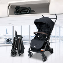 Infantso Flight X Baby Stroller for 0 to 3 years, Pram Auto Fold with 5-Point Safety Harness, Multi-Position Recline, Adjustable Footrest & Canopy, 360° Swivel Wheels, Storage Basket & Rear Brake – Up to 22 kg
