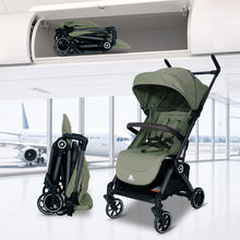 Infantso Flight X Baby Stroller for 0 to 3 years, Pram Auto Fold with 5-Point Safety Harness, Multi-Position Recline, Adjustable Footrest & Canopy, 360° Swivel Wheels, Storage Basket & Rear Brake – Up to 22 kg