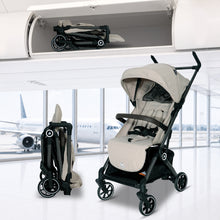Infantso Flight X Baby Stroller for 0 to 3 years, Pram Auto Fold with 5-Point Safety Harness, Multi-Position Recline, Adjustable Footrest & Canopy, 360° Swivel Wheels, Storage Basket & Rear Brake – Up to 22 kg