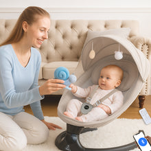 Infantso Automatic Baby Swing – 5-Speed Electric Cradle with Bluetooth Music, Remote Control, Timer & Safety Lock for 0 to 2 years