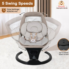 Infantso Automatic Baby Swing – 5-Speed Electric Cradle with Bluetooth Music, Remote Control, Timer & Safety Lock for 0 to 2 years