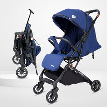 Infantso Ride-X Auto Fold Baby Stroller with One-Hand Fold, Mosquito Net, 5-Point Safety Harness, Shock Absorber Wheels & Compact Travel Design (0–3 Years, Up to 15kg)