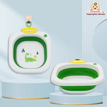 Infantso Multi Purpose Wash Tub for Travelling, Foldable, Lightweight & Portable for Baby Bottles, Clothes, Baby Head Wash Tub