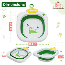 Infantso Multi Purpose Wash Tub for Travelling, Foldable, Lightweight & Portable for Baby Bottles, Clothes, Baby Head Wash Tub