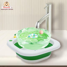 Infantso Multi Purpose Wash Tub for Travelling, Foldable, Lightweight & Portable for Baby Bottles, Clothes, Baby Head Wash Tub