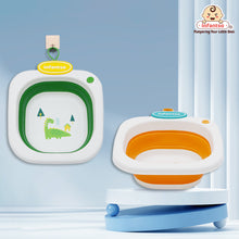 Infantso Multi Purpose Wash Tub for Travelling, Foldable, Lightweight & Portable for Baby Bottles, Clothes, Baby Head Wash Tub