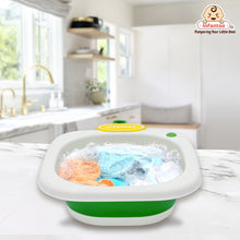 Infantso Multi Purpose Wash Tub for Travelling, Foldable, Lightweight & Portable for Baby Bottles, Clothes, Baby Head Wash Tub