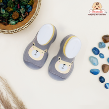 Cuddle Creatures Anti-Skid Cotton Socks Shoes with Rubber Sole for Walking Babies & Toddlers (6-24 Months)