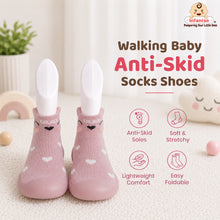 Forest Feet Anti-Skid Cotton Socks Shoes with Rubber Sole for Walking Babies & Toddlers (06-24 Months)
