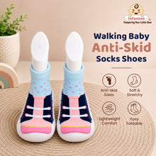 Candy Lace Anti-Skid Cotton Socks Shoes with Rubber Sole for Walking Babies & Toddlers (6-24 Months)
