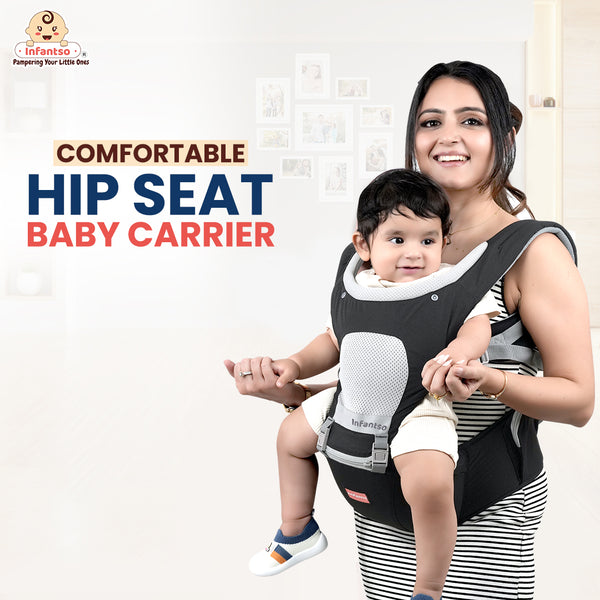 Infantso Adjustable Hip Seat Baby Carrier with 6 Carrying Positions for 03 to 24 Months