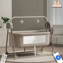 Smart Electric Baby Cradle Swing with Bluetooth Music, Remote & 5-Speed Timer – Safe Sleep Bassinet for Newborns to 12 Months