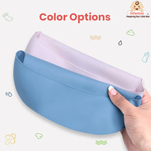 Infantso Silicone Ultra Thin Baby Bibs – Waterproof, Foldable, Adjustable Feeding Bibs with Deep Food Catcher Pocket (BPA‑Free, Suitable for 2+ Months)