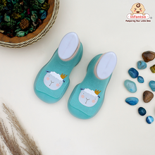 Cuddle Creatures Anti-Skid Cotton Socks Shoes with Rubber Sole for Walking Babies & Toddlers (6-24 Months)