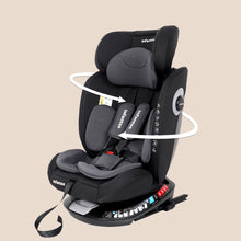 Infantso Ride-On 360° Rotating Recliner Baby Car Seat – Convertible, ISOFIX, Safety Harness, Ages 0–12 Years, 0–36 kg