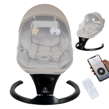 Infantso Automatic Baby Swing – 5-Speed Electric Cradle with Bluetooth Music, Remote Control, Timer & Safety Lock for 0 to 2 years