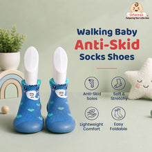 Forest Feet Anti-Skid Cotton Socks Shoes with Rubber Sole for Walking Babies & Toddlers (06-24 Months)