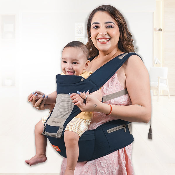 Infantso Adjustable Hip Seat Baby Carrier with 6 Carrying Positions for 03 to 24 Months