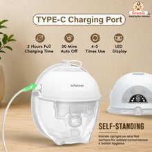 Infantso COMFIT Smart Wearable Breast Pump – India’s 1st App-Controlled Hands-Free Electric Pump for Feeding Mothers with 3-Phase Pumping, 9 Suction Levels, Smart LED Display, Quiet Operation, Leak-Proof, Type-C Rechargeable Battery, FREE Care Package