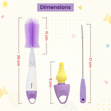 Infantso 3-in-1 Silicone Bottle Cleaning Brush: Deep Clean Baby Bottle, Nipples, and Straws