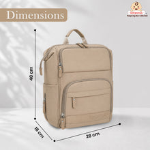 Infantso Diaper Bag Backpack, Large Capacity Baby Bag with Insulated Bottle Holders, Water-Resistant Maternity Bag, Multi-Compartments, Stroller Compatible Travel Bag for Moms & Dads