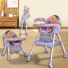 Infantso Feed-X 5-in-1 Multifunctional Baby High Chair | Convertible Feeding Chair for Infants & Toddlers | Adjustable Height, Foldable Design, Reclining Seat, Double Tray, Storage Basket & 5-Point Safety Harness