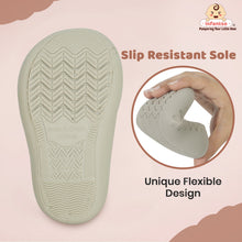 Teddy Toes Anti-Skid Cotton Socks Shoes with Rubber Sole for Walking Babies & Toddlers (6-24 Months)