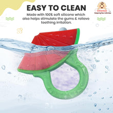 Watermelon Shape Silicone Baby Teether, BPA-Free for Pain-Relief Easy Teething, Non-Toxic Food-Grade for 2+ Months Babies