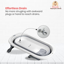 Infantso Premium Bath Tub for Baby 0-5 Years Anti-Slip Kids Bathing Tub, BPA Free Foldable Bathtub for Kids 0-3 Years, Space Saving Design, Newborn Baby Folding Bathing Tub Girls & Boys, Easy to Store