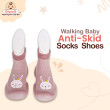 Cuddle Creatures Anti-Skid Cotton Socks Shoes with Rubber Sole for Walking Babies & Toddlers (6-24 Months)