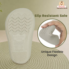 Teddy Toes Anti-Skid Cotton Socks Shoes with Rubber Sole for Walking Babies & Toddlers (6-24 Months)