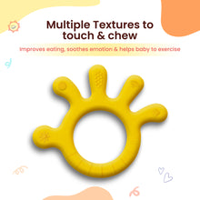 Hand Shape Silicone Teether | BPA-Free Teether, Teething Relief, Baby Teether Silicone, Teething Toy, Sensory Toy, Gum Massager for 2+ months | Teether for baby
