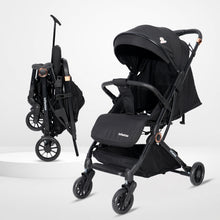 Infantso Ride-X Auto Fold Baby Stroller with One-Hand Fold, Mosquito Net, 5-Point Safety Harness, Shock Absorber Wheels & Compact Travel Design (0–3 Years, Up to 15kg)