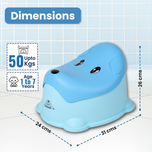 Dog Shape Removable Baby Potty Seat/Chair with Anti-Skid Base (Age 1 to 4 Years)