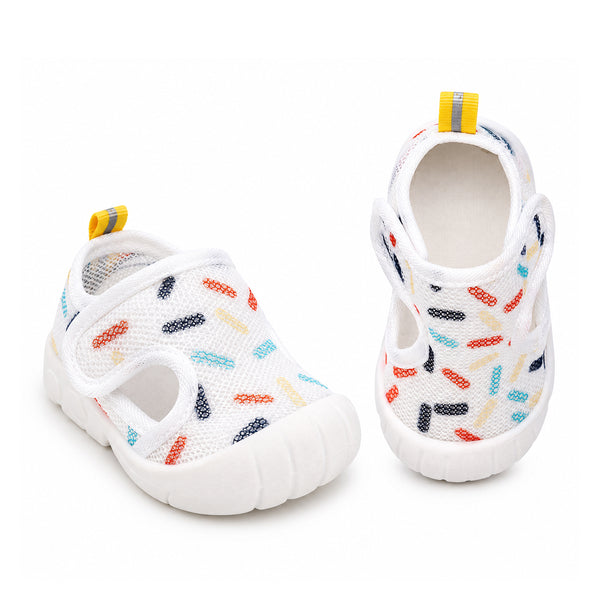 Infantso Baby Sock Shoes for First Walkers | Anti-Skid & Flexible Sole, Breathable Knit Fabric, Lightweight Soft Baby Shoes with Easy Slip-On Design