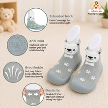Forest Feet Anti-Skid Cotton Socks Shoes with Rubber Sole for Walking Babies & Toddlers (06-24 Months)
