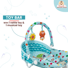 Manual Baby Rocker with Safety Harness & Mosquito Net | Infant Bouncer for 0-24 Months | Portable & Washable