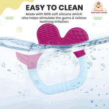 Ring Silicone Baby Teether, BPA-Free for Pain-Relief Easy Teething, Non-Toxic Food-Grade for 3+ Months Babies Ring Green