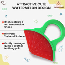 Watermelon Shape Silicone Baby Teether, BPA-Free for Pain-Relief Easy Teething, Non-Toxic Food-Grade for 2+ Months Babies