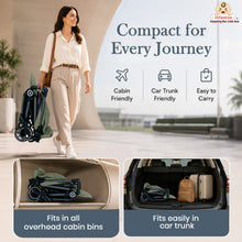 Infantso Flight X Baby Stroller for 0 to 3 years, Pram Auto Fold with 5-Point Safety Harness, Multi-Position Recline, Adjustable Footrest & Canopy, 360° Swivel Wheels, Storage Basket & Rear Brake – Up to 22 kg
