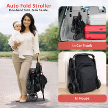 Infantso Ride-X Auto Fold Baby Stroller with One-Hand Fold, Mosquito Net, 5-Point Safety Harness, Shock Absorber Wheels & Compact Travel Design (0–3 Years, Up to 15kg)